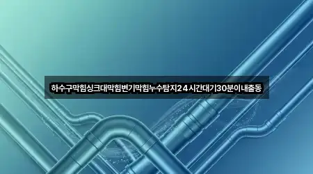 하수구막힘싱크대막힘변기막힘누수탐지24시간대기30분이내출동