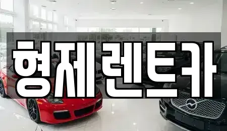 강원 홍천군 남면 렌트카 전문 형제렌트카