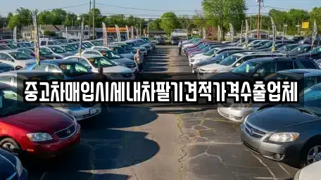 경기 안산시 단원구 고잔동 중고차매입 전문 중고차매입시세내차팔기견적가격수출업체