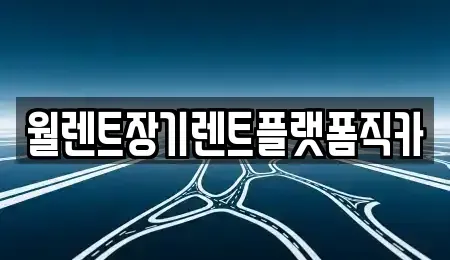 경기 안산시 상록구 일동 장기렌트카 전문 월렌트장기렌트플랫폼직카