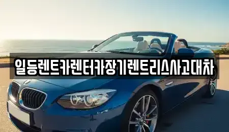 경기 안산시 상록구 일동 장기렌트카 전문 일등렌트카렌터카장기렌트리스사고대차