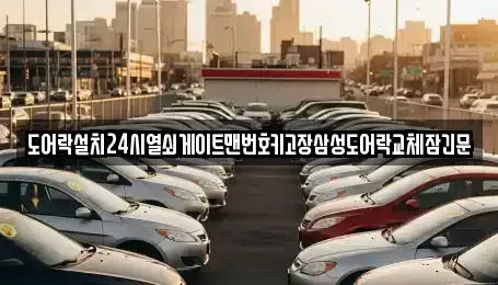 경기 여주시 오금동 중고차 전문 도어락설치24시열쇠게이트맨번호키고장삼성도어락교체잠긴문