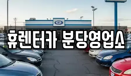 경기 용인시 처인구 단기렌트카 전문 휴렌터카 분당영업소