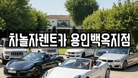 경기 용인시 처인구 렌트카 전문 차놀자렌트카 용인백옥지점