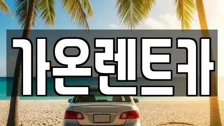 경기도 고양시 렌트카 전문 가온렌트카
