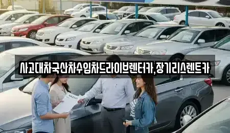 경기도 시흥시 은행동 장기렌트카 전문 사고대차국산차수입차드라이브렌터카,장기리스렌트카