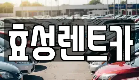 경기도 하남시 학암동 렌트카 전문 효성렌트카