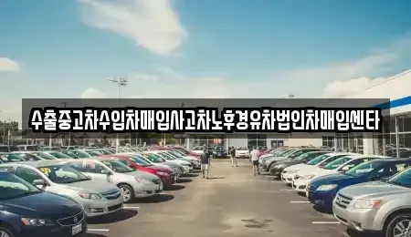 경남 창녕군 성산면 중고차 전문 수출중고차수입차매입사고차노후경유차법인차매입센타