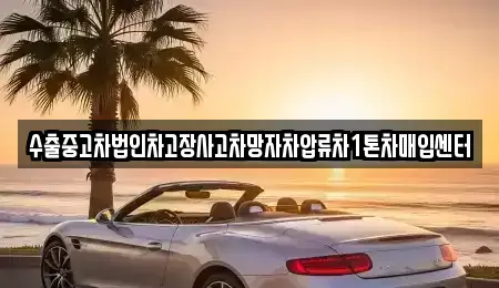 경남 창녕군 성산면 중고차매입 전문 수출중고차법인차고장사고차망자차압류차1톤차매입센터