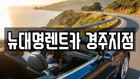 경북 경주시 렌트카 전문 뉴대명렌트카 경주지점