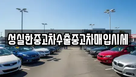 경북 구미시 신평동 중고차 전문 성실한중고차수출중고차매입시세