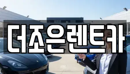 광주광역시 광산구 신촌동 장기렌트카 전문 더조은렌트카