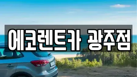 광주광역시 광산구 월곡동 렌트카 전문 에코렌트카 광주점