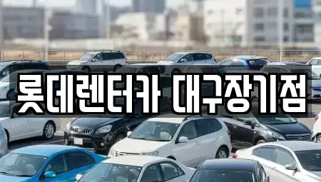 대구 수성구 만촌동 장기렌트카 전문 롯데렌터카 대구장기점
