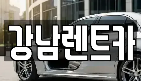 대전 유성구 용계동 렌트카 전문 강남렌트카