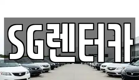 부산 중구 신창동1가 렌트카 전문 SG렌터카