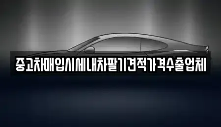 부산광역시 서구 남부민동 중고차매입 전문 중고차매입시세내차팔기견적가격수출업체
