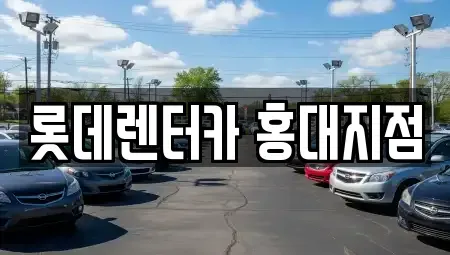 서울 서대문구 창천동 단기렌트카 전문 롯데렌터카 홍대지점