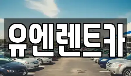 서울특별시 송파구 가락동 렌트카 전문 유엔렌트카