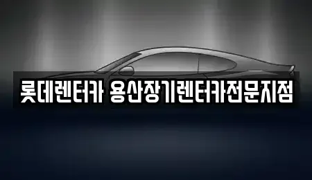 서울특별시 중구 남대문로4가 장기렌트카 전문 롯데렌터카 용산장기렌터카전문지점