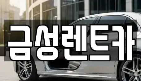 울산 울주군 청량읍 렌트카 전문 금성렌트카