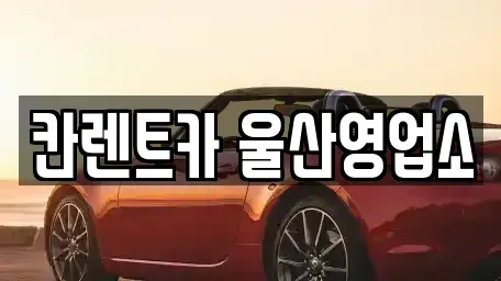 울산 울주군 청량읍 렌트카 전문 칸렌트카 울산영업소