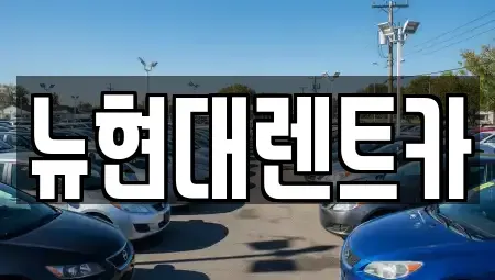 울산 중구 남외동 렌트카 전문 뉴현대렌트카