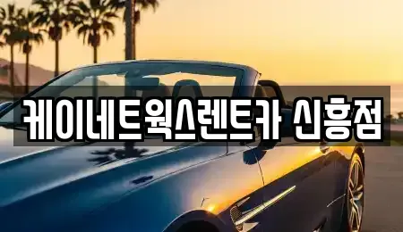 인천광역시 중구 신포동 단기렌트카 전문 케이네트웍스렌트카 신흥점