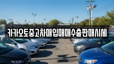 인천광역시 중구 해안동1가 중고차매입 전문 카카오토중고차매입매매수출판매시세