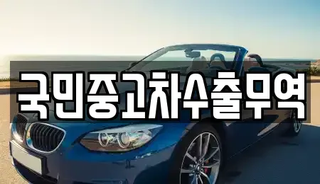 전북 전주시 완산구 상림동 중고차매매 전문 국민중고차수출무역