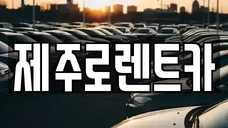 제주특별자치도 제주시 도두이동 렌트카 전문 제주로렌트카