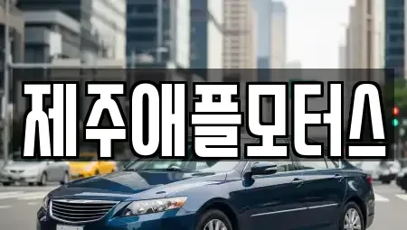 제주특별자치도 제주시 봉개동 중고차 전문 제주애플모터스