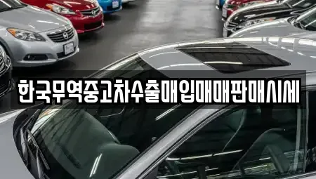 충남 공주시 상왕동 중고차 전문 한국무역중고차수출매입매매판매시세