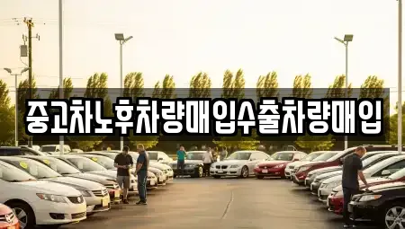 충북 음성군 소이면 중고차매입 전문 중고차노후차량매입수출차량매입