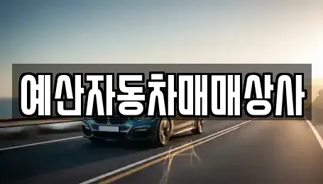 충청남도 예산군 예산읍 중고차 전문 예산자동차매매상사