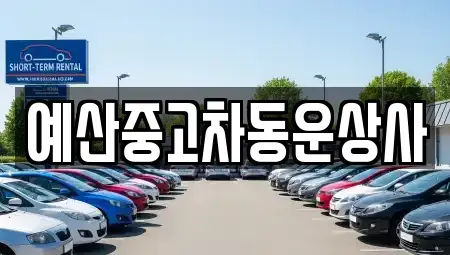 충청남도 예산군 예산읍 중고차 전문 예산중고차동운상사