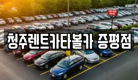 충청북도 진천군 초평면 렌트카 전문 청주렌트카타볼카 증평점