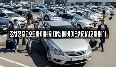 충청북도 청주시 상당구 명암동 중고차 전문 조차장중고오토바이폐지대행폐바이크처리사고차폐기