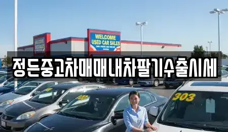 충청북도 충주시 용관동 중고차매매 전문 정든중고차매매내차팔기수출시세