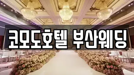 코모도호텔 부산웨딩